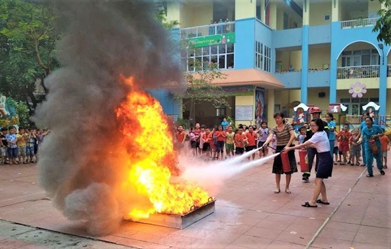 Các phương pháp phòng cháy chữa cháy trong trường học đảm bảo an toàn